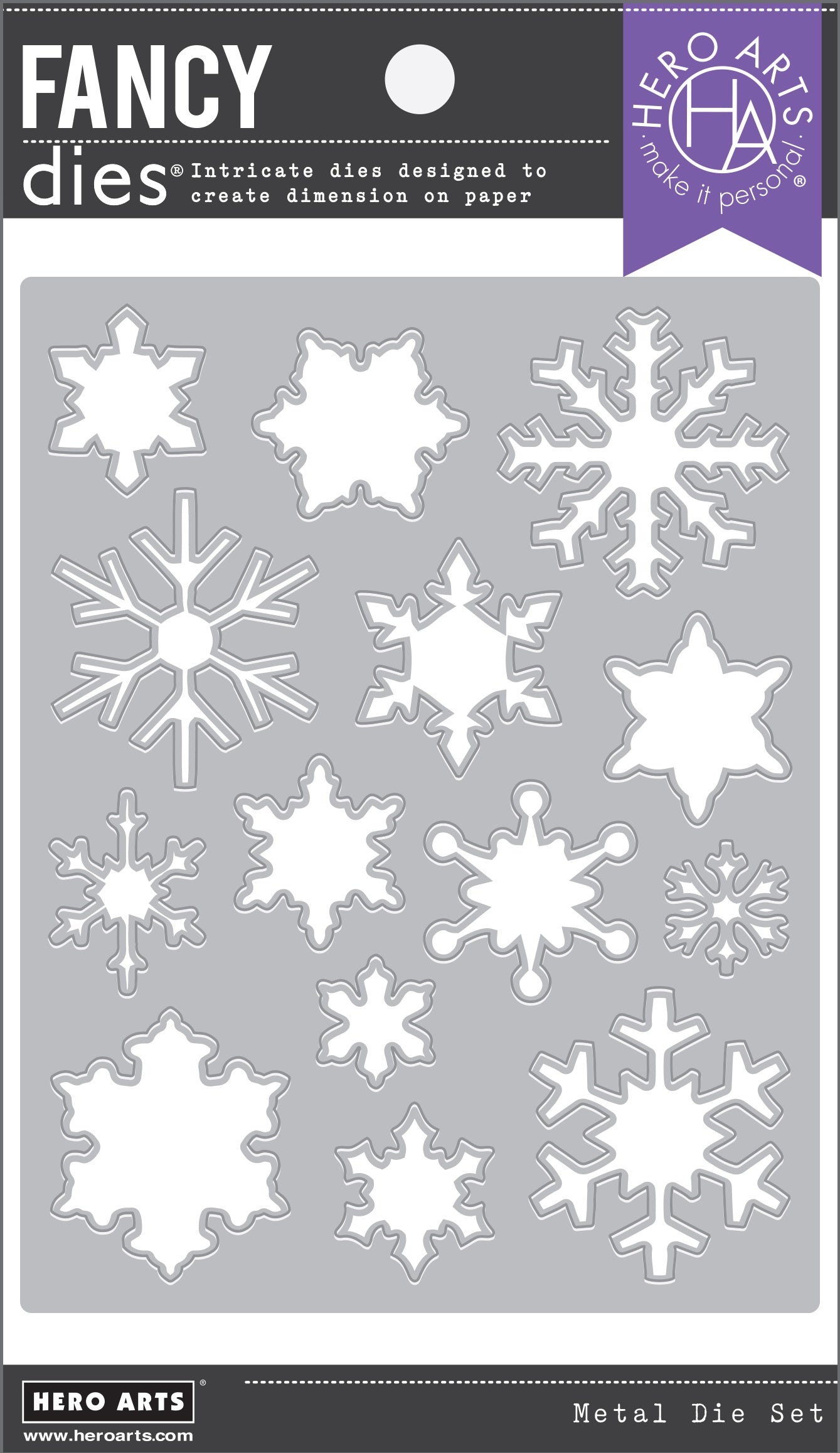 HA SNOWFLAKE PATTERNED COVER PLATE DIE