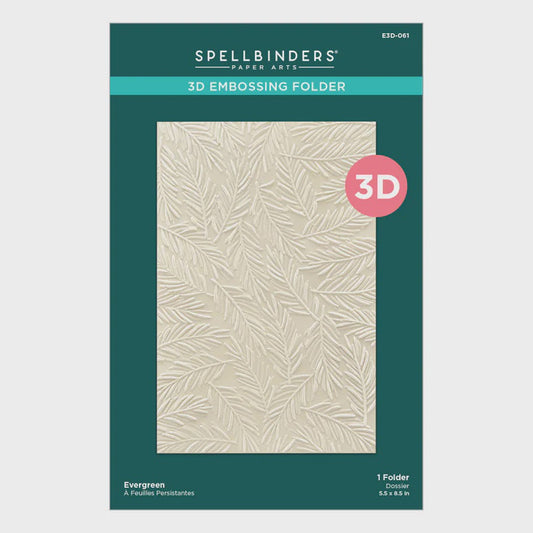 SB EVERGREEN 3D EMBOSSING FOLDER
