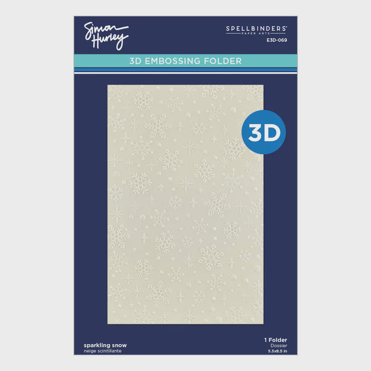 SB SPARKLING SNOW 3D EMBOSSING FOLDER