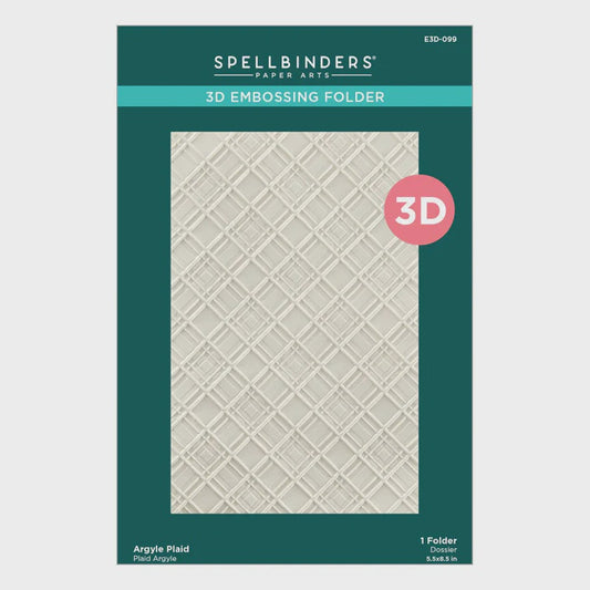 SB ARGYLE PLAID 3D EMBOSSING FOLDER