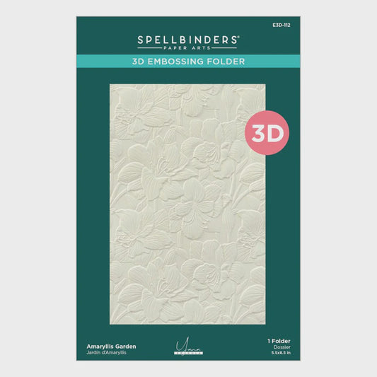 SB AMARYLLIS GARDEN EMBOSSING FOLDER