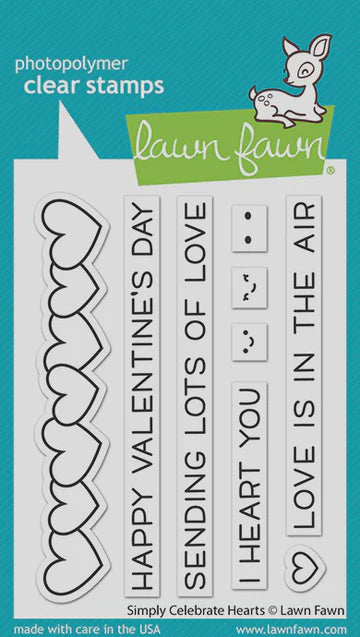 LF SIMPLY CELEBRATE HEARTS STAMP AND DIE BUNDLE