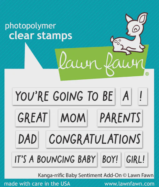 LF KANGA-RRIFIC BABY SENTIMENT ADD ON STAMP SET