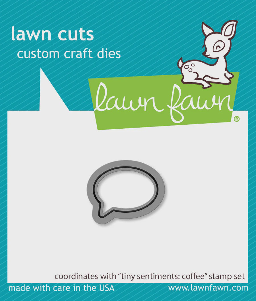 LF TINY SENTIMENTS COFFEE LAWN CUT DIE