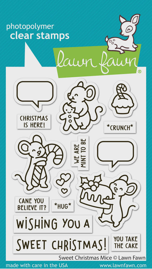 LF SWEET CHRISTMAS MICE STAMP SET