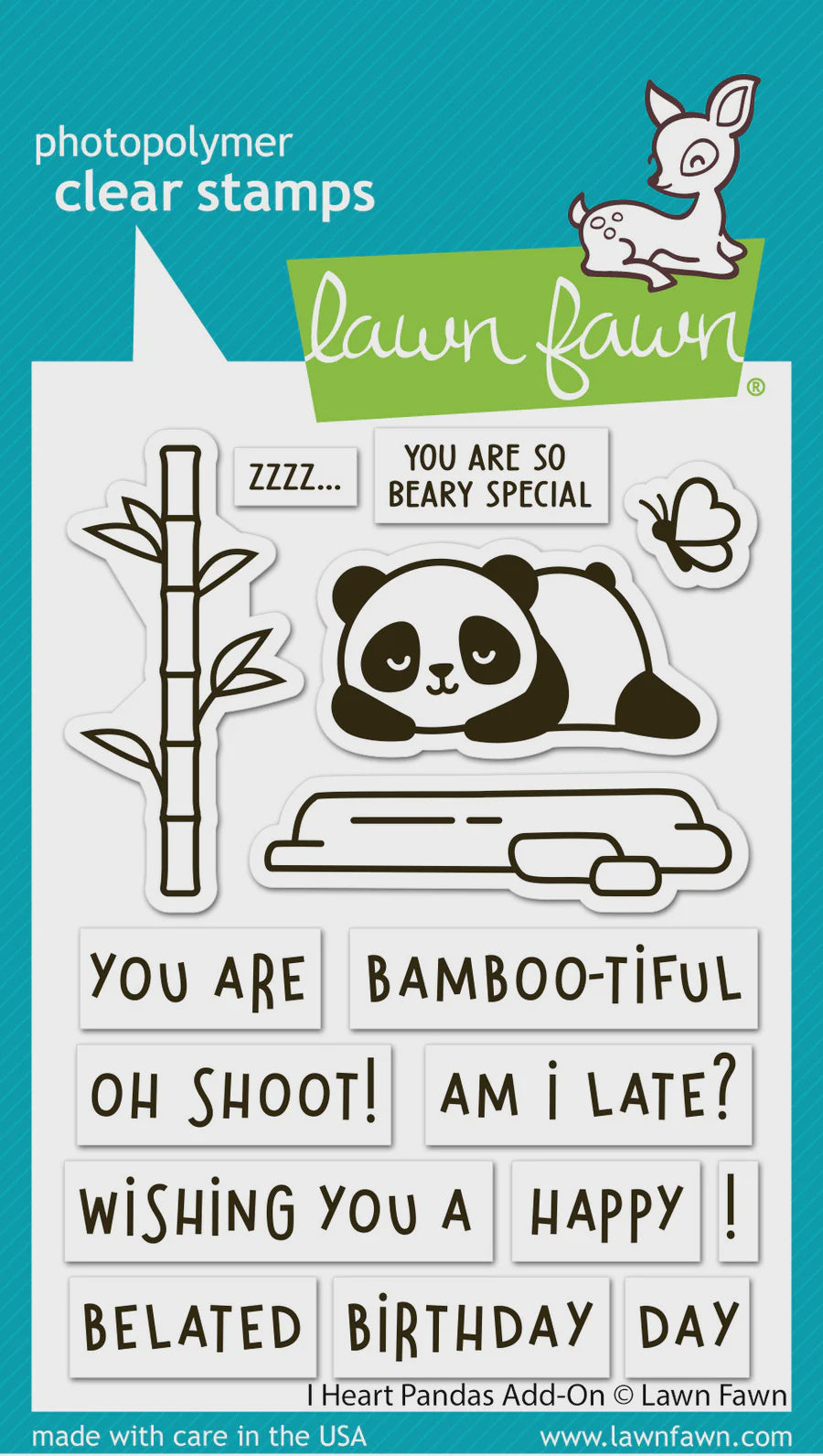 LF I HEART PANDAS ADD ON STAMP SET