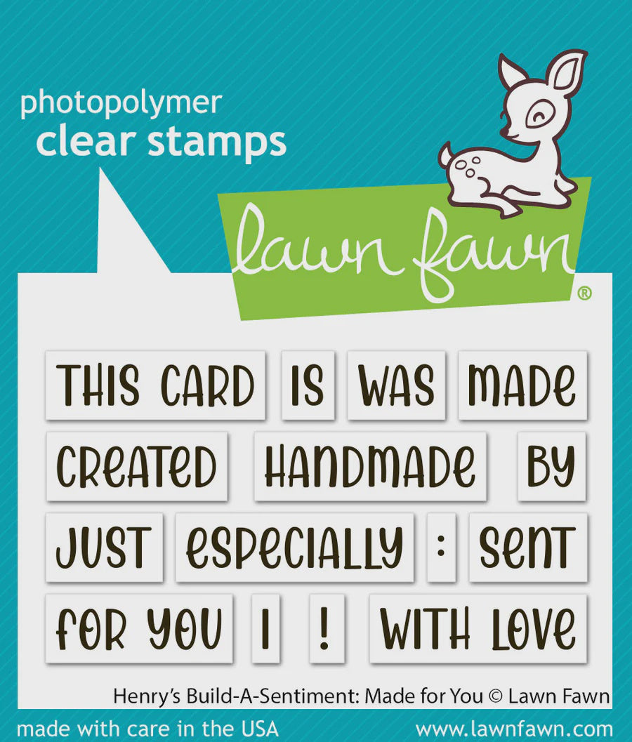 LF HENRY'S BUILD-A-SENTIMENT MADE FOR YOU STAMP SET