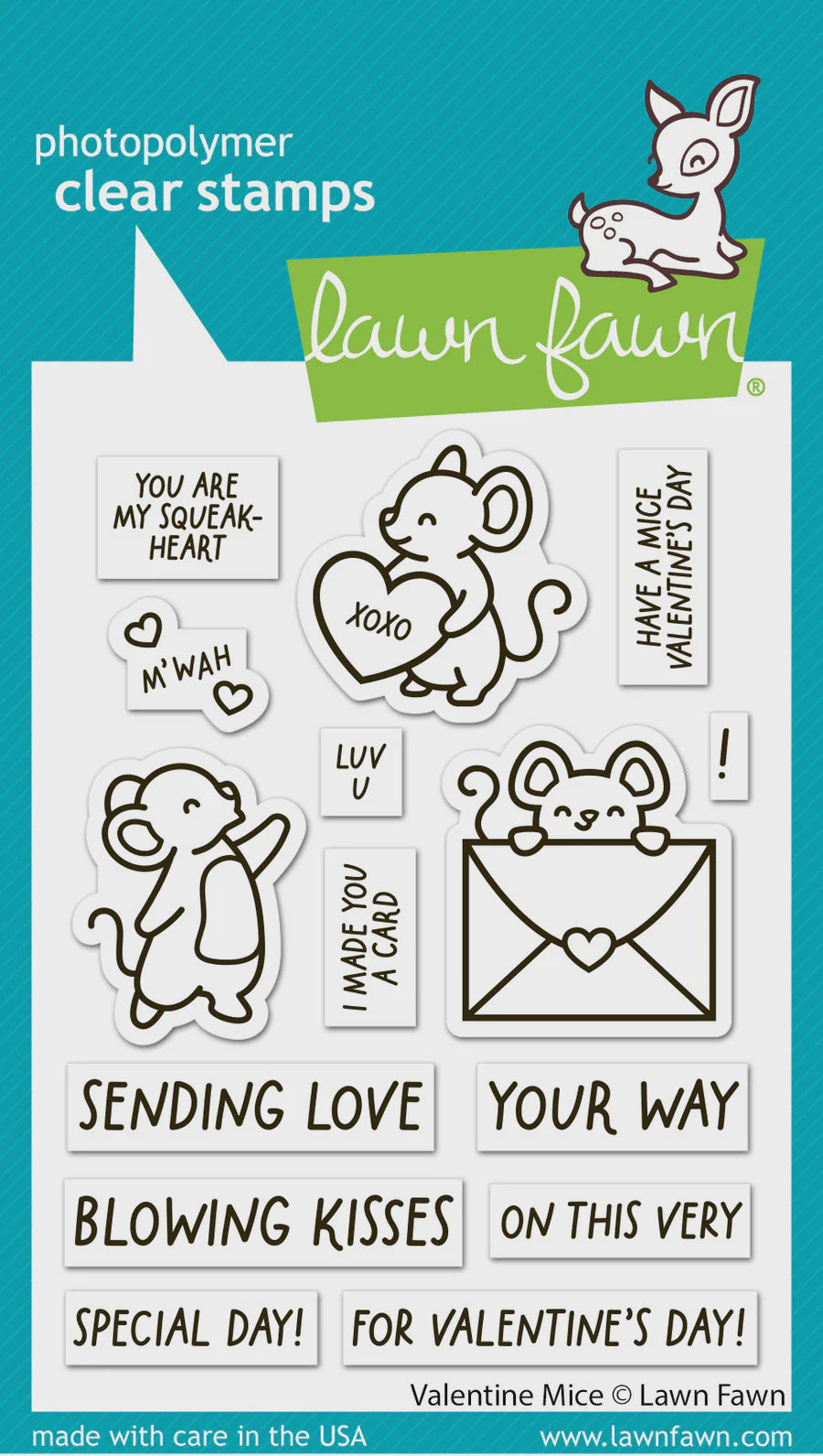 LF VALENTINE MICE STAMP SET