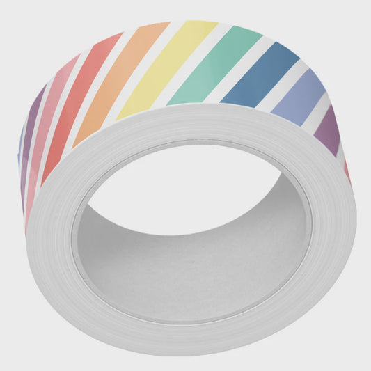 LF RAINBOW DIAGONAL STRIPES WASHI TAPE