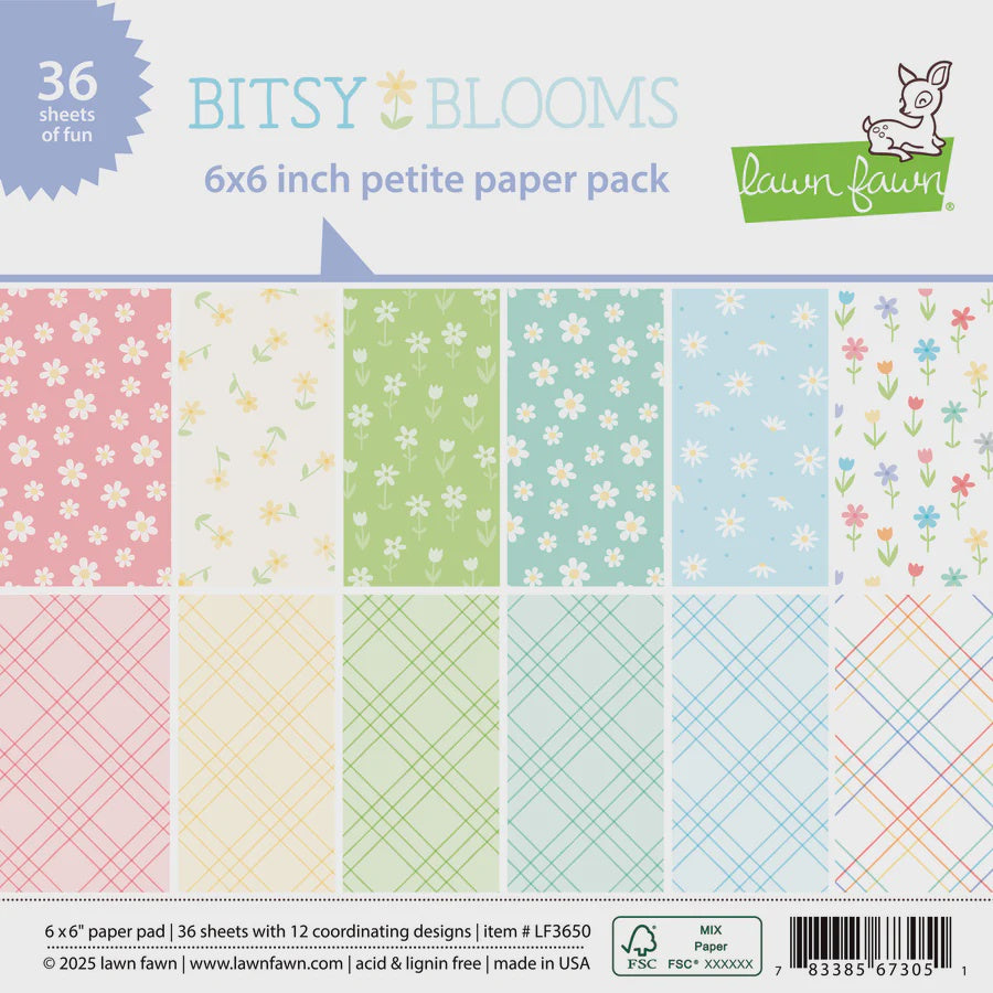 LF BITSY BLOOMS 6X6 PAPER PAD