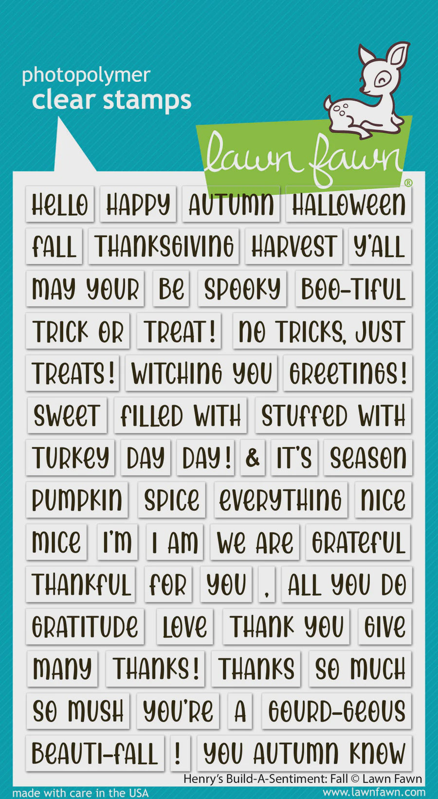 LF HENRY'S BUILD-A-SENTIMENT: FALL STAMPS