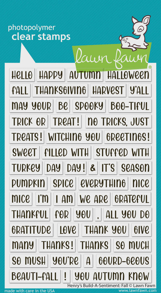 LF HENRY'S BUILD-A-SENTIMENT: FALL STAMPS