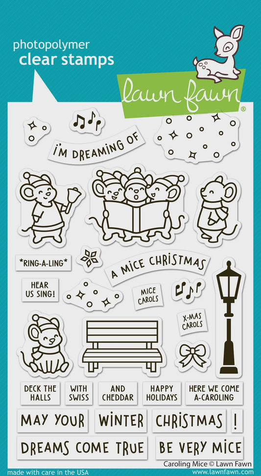 LF CAROLING MICE STAMP SET