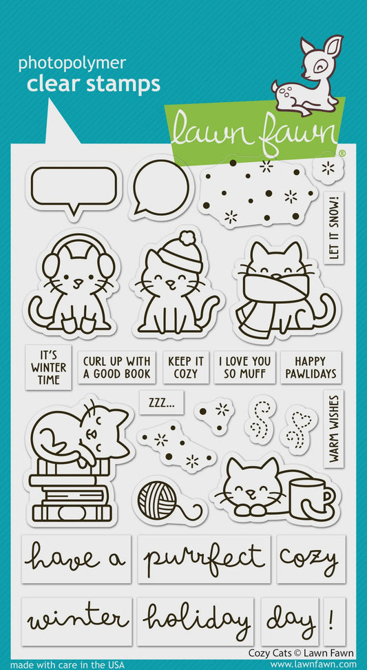 LF COZY CATS CHRISTMAS STAMP SET