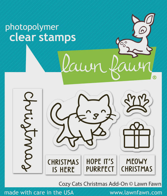 LF COZY CATS CHRISTMAS ADD-ON STAMP SET