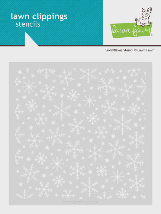 LF SNOWFLAKES STENCIL