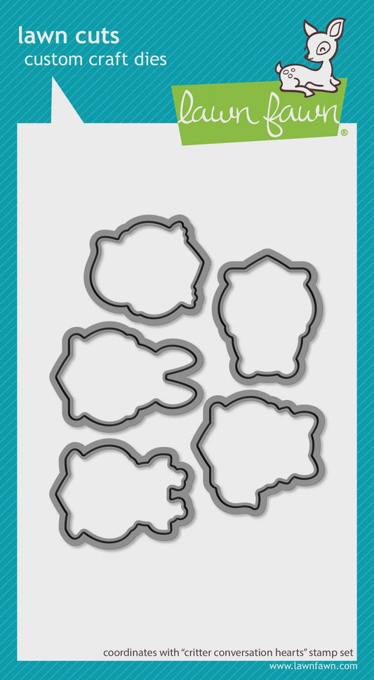 LF CRITTER CONVERSATION HEARTS DIE SET