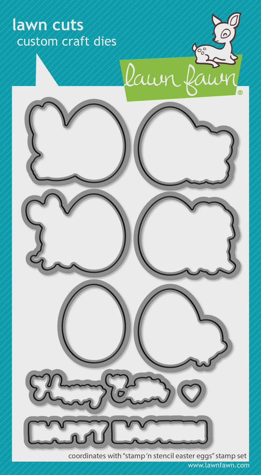 LF STAMP N' STENCIL EASTER EGGS DIE SET