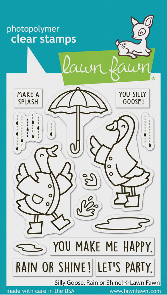 LF SILLY GOOSE RAIN OR SHINE STAMP SET