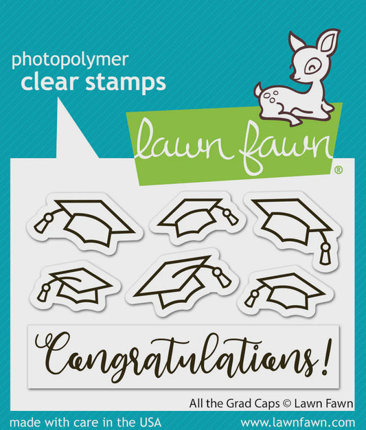 LF ALL THE GRAD CAPS STAMP SET