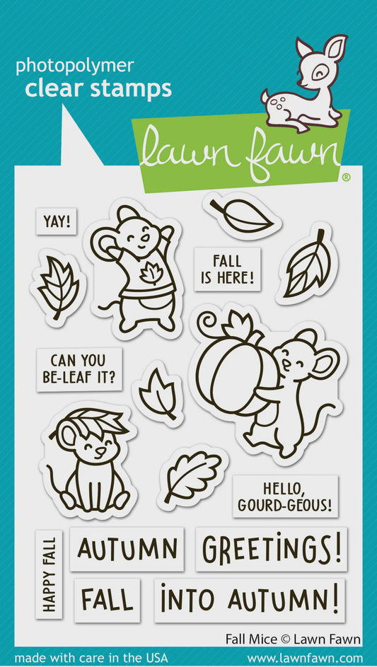LF FALL MICE STAMPS