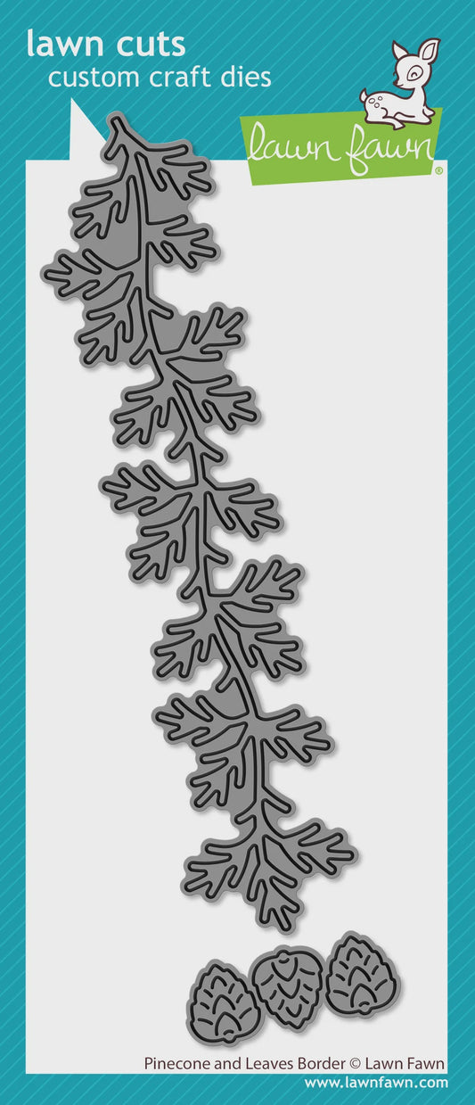 LF Pinecone and Leaves Border Die Set