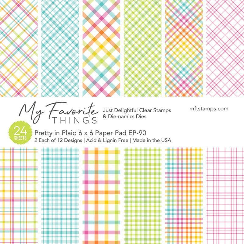 MFT PRETTY IN PLAID 6X6 PAPER PAD