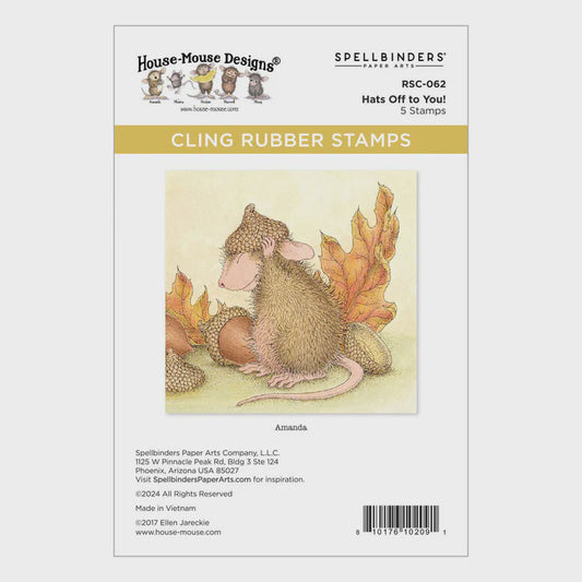 SB HATS OFF TO YOU! CLING RUBBER STAMP SET