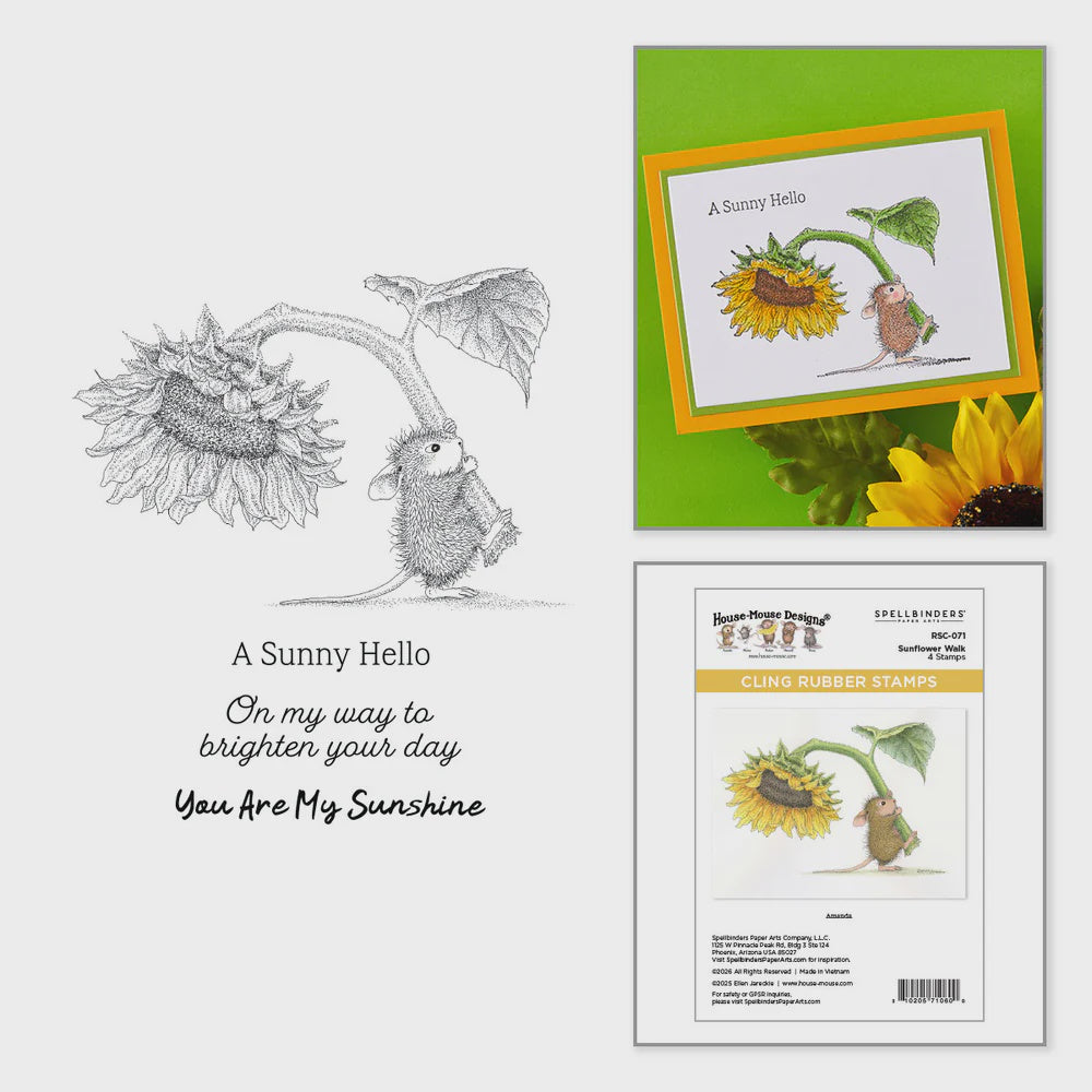 SB HM SUNFLOWER WALK STAMP