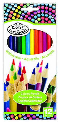 ROYAL WATERCOLOR PENCILS 12PC