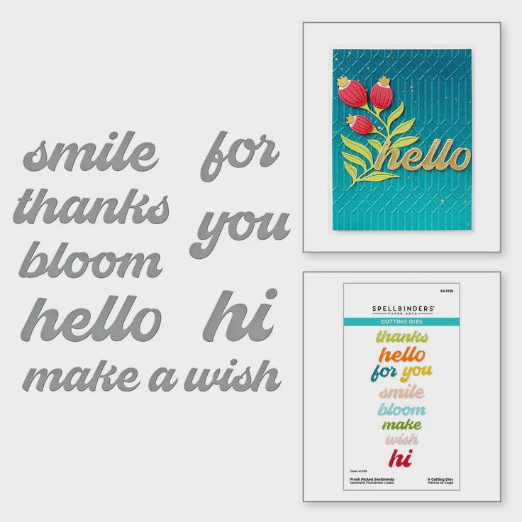 SB FRESH PICKED SENTIMENTS DIE SET