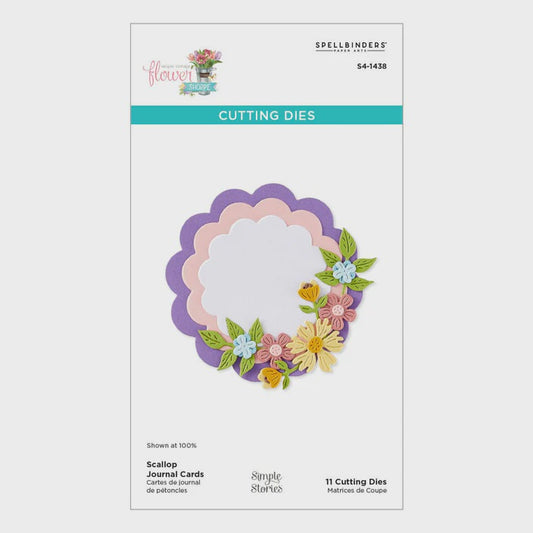 SB SCALLOP JOURNAL CARDS DIE SET