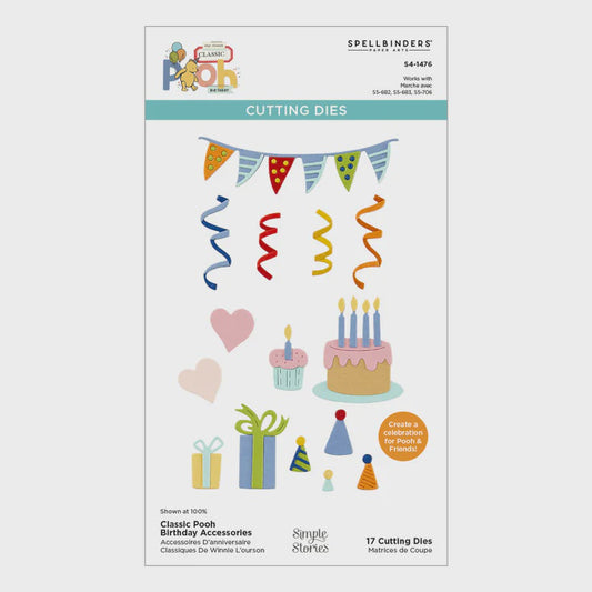 SB CLASSIC POOH BIRTHDAY ACCESSORIES