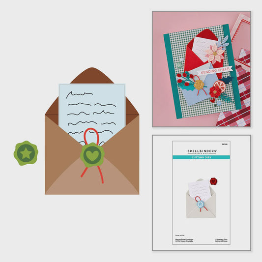 SB HAPPY POST ENVELOPE DIE SET