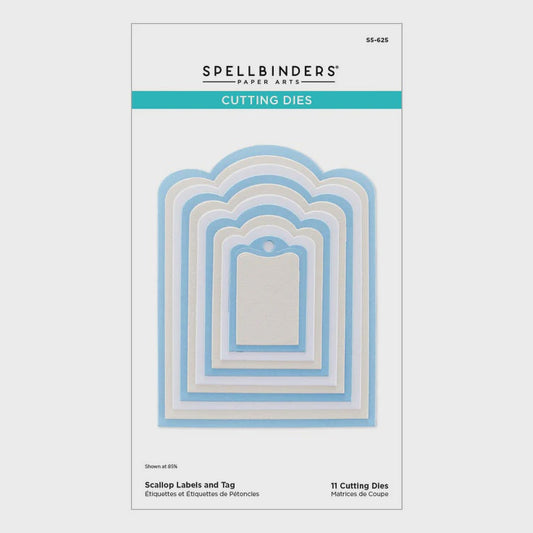 SB SCALLOP LABELS AND TAG DIES