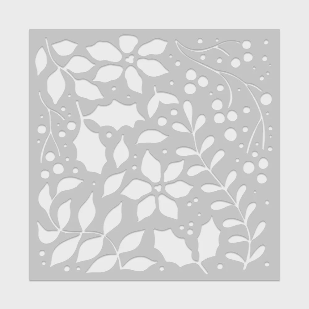 H A HOLIDAY FOLIAGE STENCIL