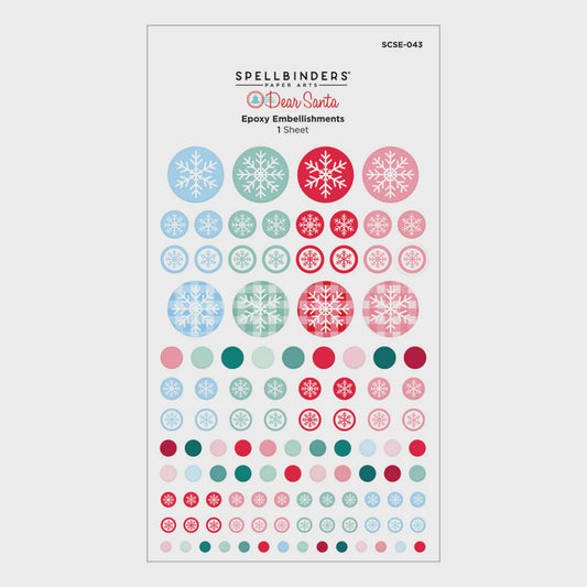 SB DEAR SANTA EPOXY EMBELLISHMENTS