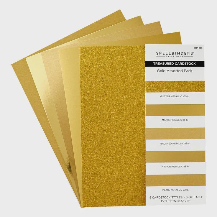 SB GOLD ASSORTED PACK TREASURED CARDSTOCK