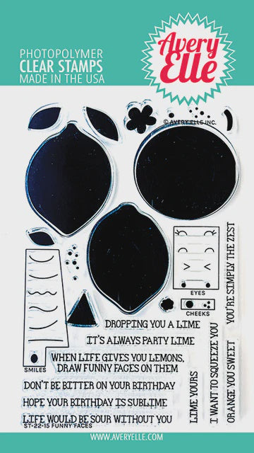 AE FUNNY FACES STAMP AND DIE BUNDLE