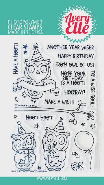 AE HOOT HOOT HOORAY STAMP AND DIE BUNDLE