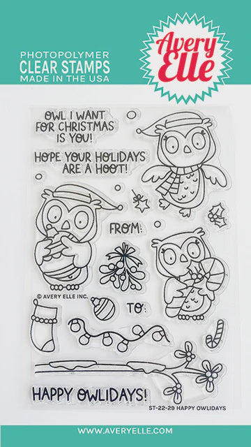 AE HAPPY OWLIDAYS STAMP AND DIE BUNDLE