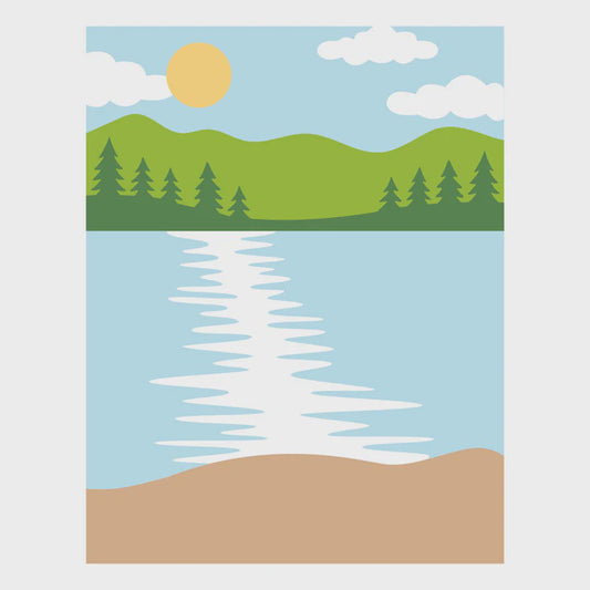 SB LAKESIDE MEMORIES STENCIL SET