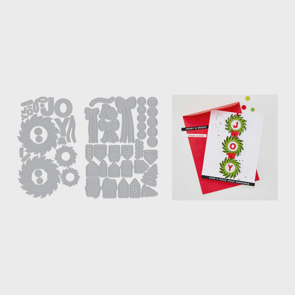 H A WINTER WREATH BUNDLE DIE SET