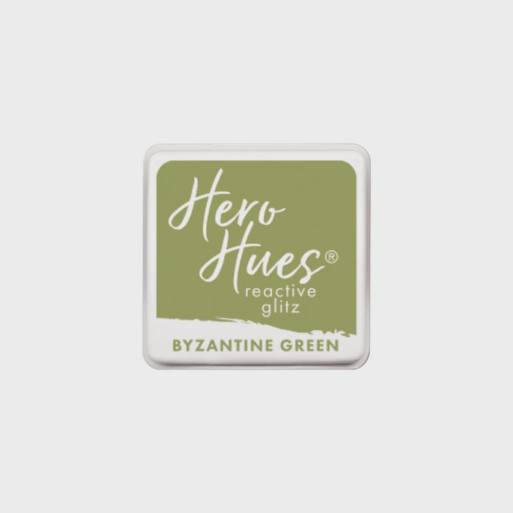 H A BYZANTINE GREEN GLITZ INK PAD