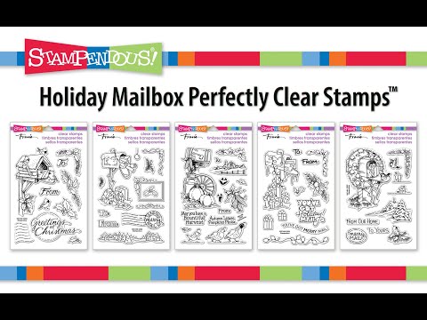 Send holiday greetings by decorating cards and matching envelopes with these nostalgic mailbox designs with wreaths, cardinals, pumpkins, snow, and postage stamps.