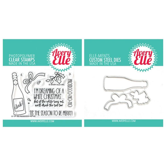 AE PROSECCO HO HO STAMP AND DIE BUNDLE