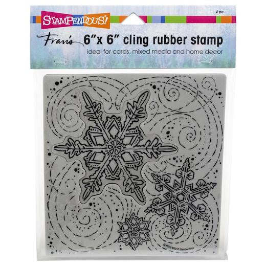 STA CLING WINTER BLIZZARD 6X6 STAMP