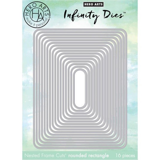 H A NESTING ROUNDED RECTANGLE INFINITY DIES