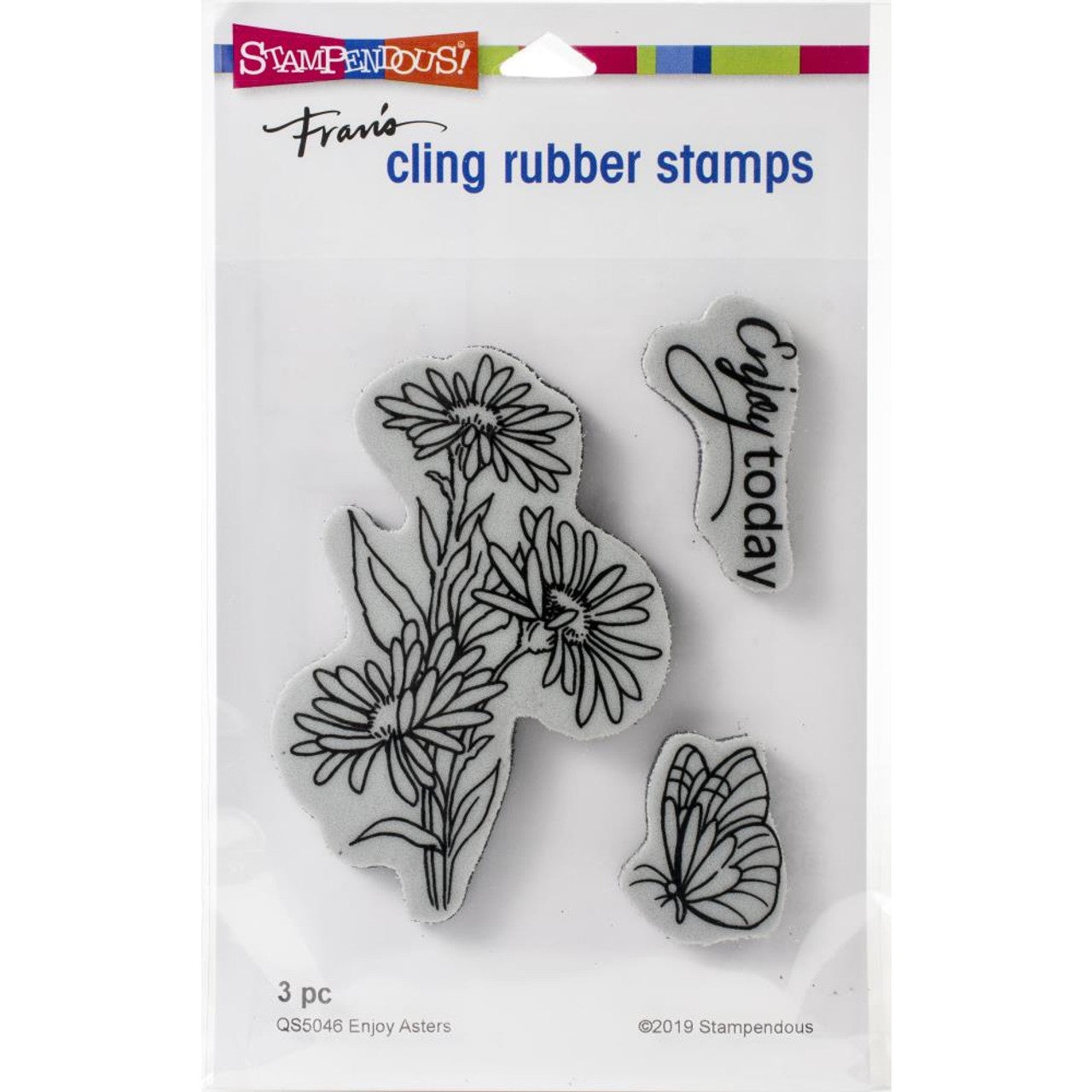 STA CLING ENJOY ASTERS STAMP