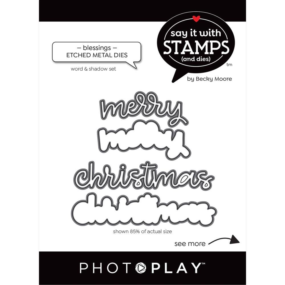 PHOTOPLAY MERRY CHRISTMAS ETCHED DIES